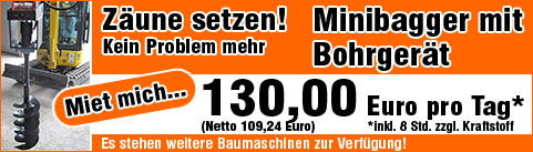 weitere Mietangebote - Baumaschinen weitere Mietangebote - Baumaschinen